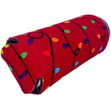 Load image into Gallery viewer, Christmas Lights Pattern Slim 12oz Can Coolie