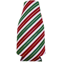 Load image into Gallery viewer, Christmas Stripes Pattern Zipper Bottle Coolie