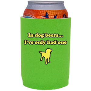 Dog Beers Full Bottom Can Coolie