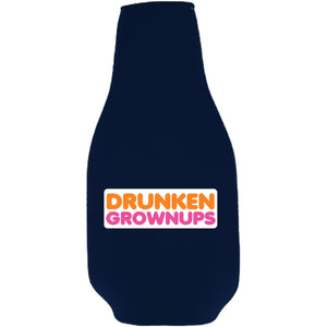 Drunken Grownups Beer Bottle Coolie w/Opener Attached