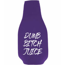 Load image into Gallery viewer, Dumb Bitch Juice Beer Bottle Coolie w/Opener Attached
