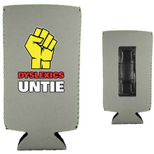 Load image into Gallery viewer, Dyslexics Untie Magnetic Slim Can Coolie