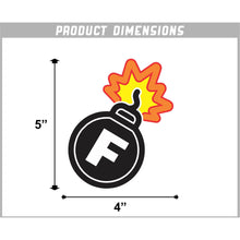 Load image into Gallery viewer, F Bomb Vinyl Sticker 5 Inch, Indoor/Outdoor