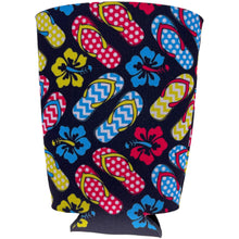 Load image into Gallery viewer, Flip Flop Pattern Pint Glass Coolie