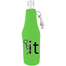 Load image into Gallery viewer, Fck It Funny Zipper Bottle Coolie With Opener