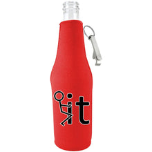 Load image into Gallery viewer, Fck It Funny Zipper Bottle Coolie With Opener