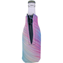 Load image into Gallery viewer, Pastel Gradient Stripes Zipper Bottle Coolie