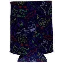 Load image into Gallery viewer, Halloween Neon Pattern Can Coolie