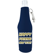 Load image into Gallery viewer, Merry Fucking Christmas and Happy Fucking New Year Beer Bottle Coolie Set With Openers