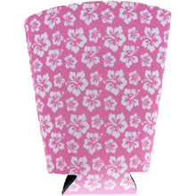 Load image into Gallery viewer, Hibiscus Flower Pattern Pint Glass Coolie