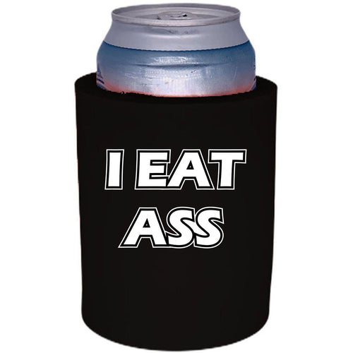 black thick foam can koozie with 