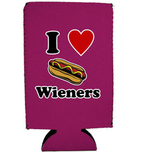 Load image into Gallery viewer, I Love Wieners 16 oz Can Coolie