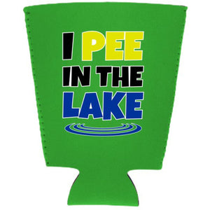 I Pee In The Lake Neoprene Pint Glass Coolie