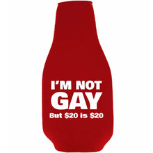 Load image into Gallery viewer, I&#39;m Not Gay Beer Bottle Coolie
