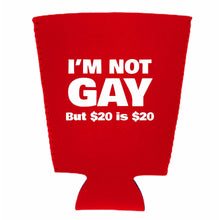 Load image into Gallery viewer, I'm Not Gay Pint Glass Coolie
