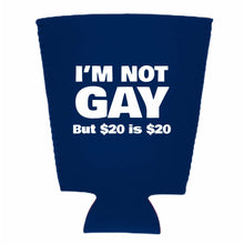 Load image into Gallery viewer, I'm Not Gay Pint Glass Coolie