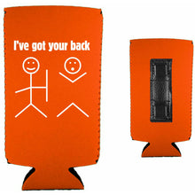 Load image into Gallery viewer, I've Got Your Back Magnetic Slim Can Coolie