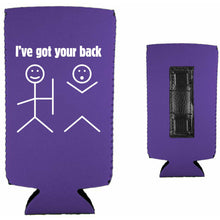 Load image into Gallery viewer, I've Got Your Back Magnetic Slim Can Coolie
