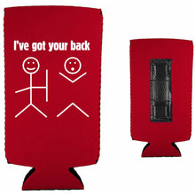 Load image into Gallery viewer, I've Got Your Back Magnetic Slim Can Coolie