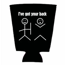 Load image into Gallery viewer, I've Got Your Back Pint Glass Coolie