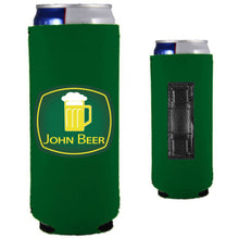 Load image into Gallery viewer, John Beer Magnetic Slim Can Coolie