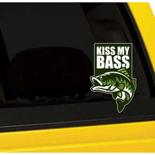Load image into Gallery viewer, Kiss My Bass Vinyl Sticker 5 Inch, Indoor/Outdoor