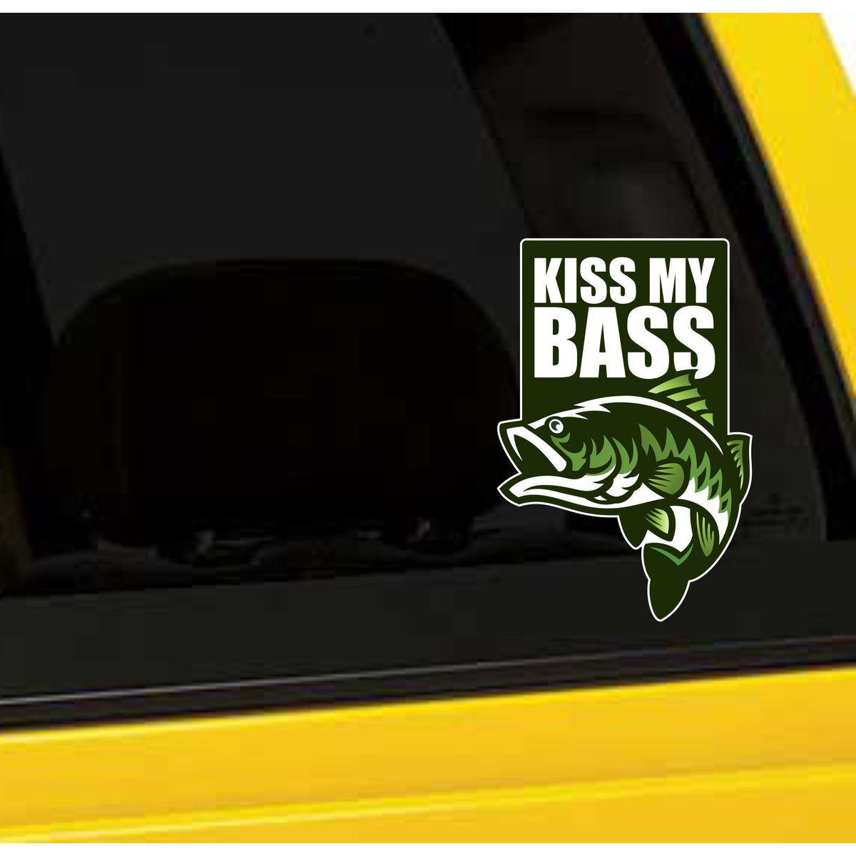 Kiss My Bass Vinyl Sticker 5 Inch, Indoor/Outdoor – Coolie Junction