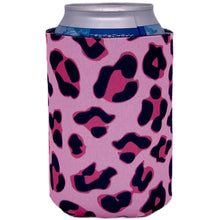 Load image into Gallery viewer, leopard print can koozie in pink