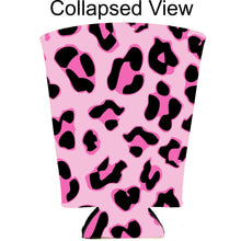 Load image into Gallery viewer, Leopard Print Pint Glass Coolie