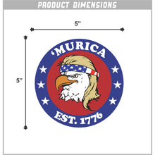 Load image into Gallery viewer, Murrica 1776 Sticker 5 Inch, Indoor/Outdoor