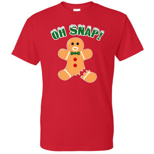 Oh Snap Gingerbread Man Christmas/Holiday Funny T Shirt