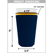 Load image into Gallery viewer, Blacked Out Pint Glass Coolie