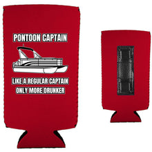 Load image into Gallery viewer, Pontoon Captain Magnetic Slim Can Coolie