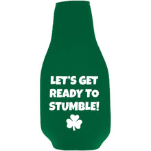 Load image into Gallery viewer, Let's Get Ready to Stumble Beer Bottle Coolie