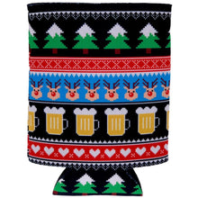 Load image into Gallery viewer, Reindeer and Beers Christmas Can Coolie