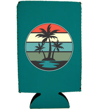 Load image into Gallery viewer, Retro Palm Trees 16 oz. Can Coolie