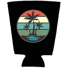 Load image into Gallery viewer, Retro Palm Trees Pint Glass Coolie