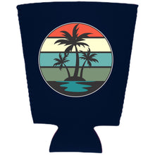 Load image into Gallery viewer, Retro Palm Trees Pint Glass Coolie