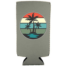 Load image into Gallery viewer, Retro Palm Trees Slim Can Coolie
