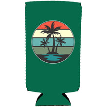 Load image into Gallery viewer, Retro Palm Trees Slim Can Coolie