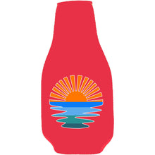 Load image into Gallery viewer, Retro Sunset Beer Bottle Coolie