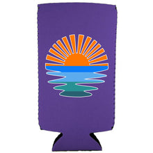 Load image into Gallery viewer, Retro Sunset Slim Can Coolie