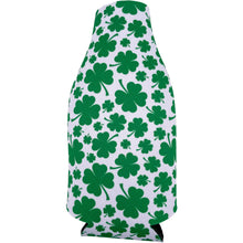 Load image into Gallery viewer, Shamrock Pattern Zipper Bottle Coolie
