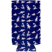 Load image into Gallery viewer, Shark Pattern 16 oz. Can Coolie