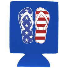 Load image into Gallery viewer, Stars and Stripes Flip Flop Can Coolie