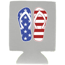 Load image into Gallery viewer, Stars and Stripes Flip Flop Can Coolie