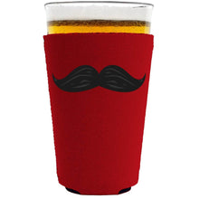 Load image into Gallery viewer, Thick Mustache Pint Glass Coolie