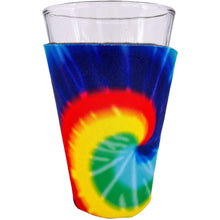 Load image into Gallery viewer, Tie Dye Pattern Pint Glass Coolie