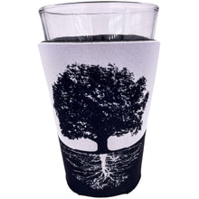 Load image into Gallery viewer, tree of life pattern koozie with black and white tree design