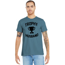 Load image into Gallery viewer, Trophy Husband Distressed T Shirt
